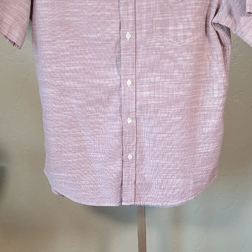 Banana Republic Red Casual Button Up Shirt 100% Cotton Large